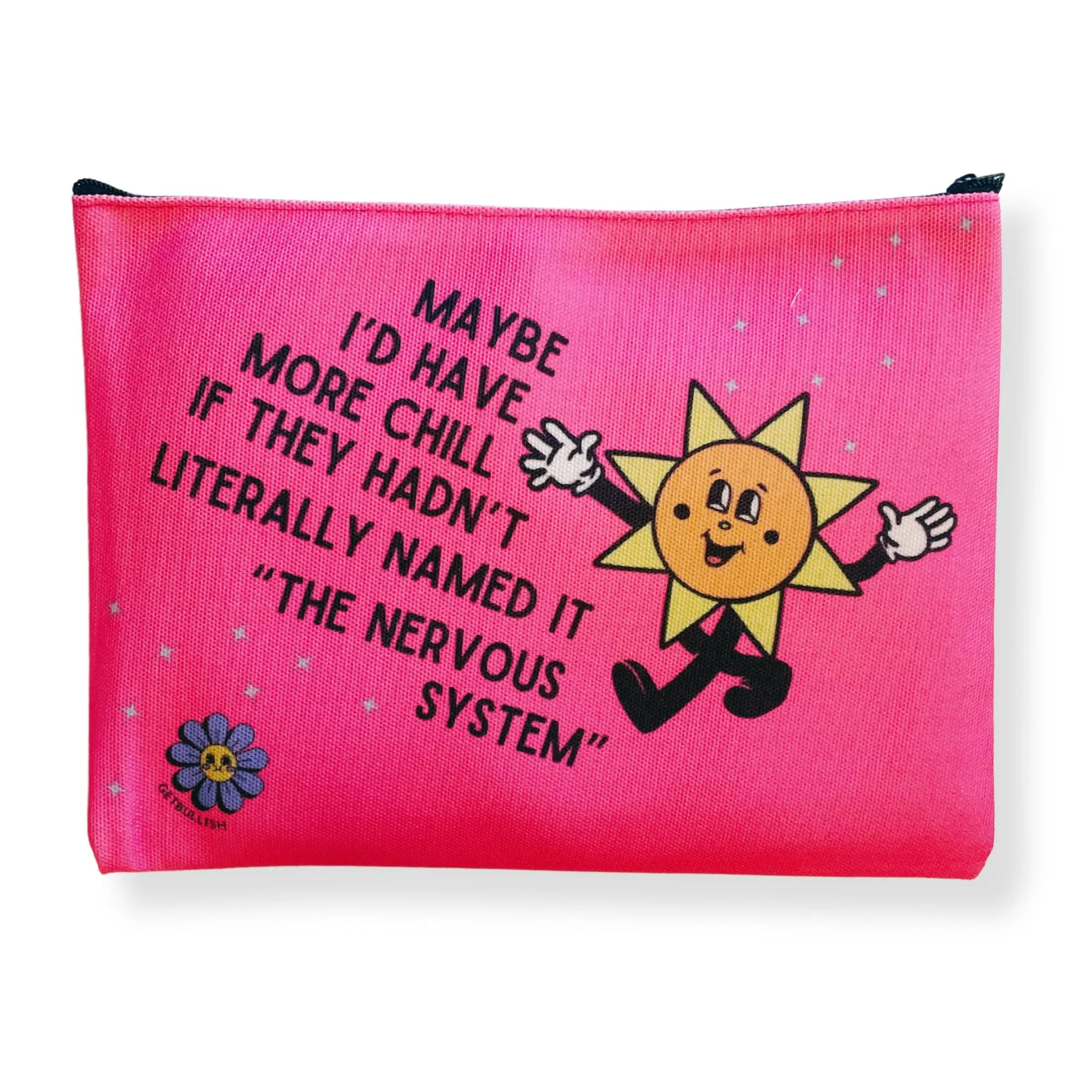Mega Pack of 12 Canvas Zipper Pouches Feminist   Funny