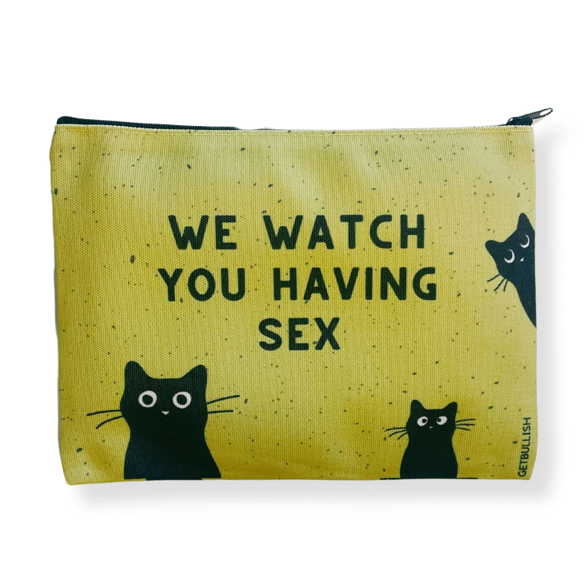 Mega Pack of 12 Canvas Zipper Pouches Feminist   Funny
