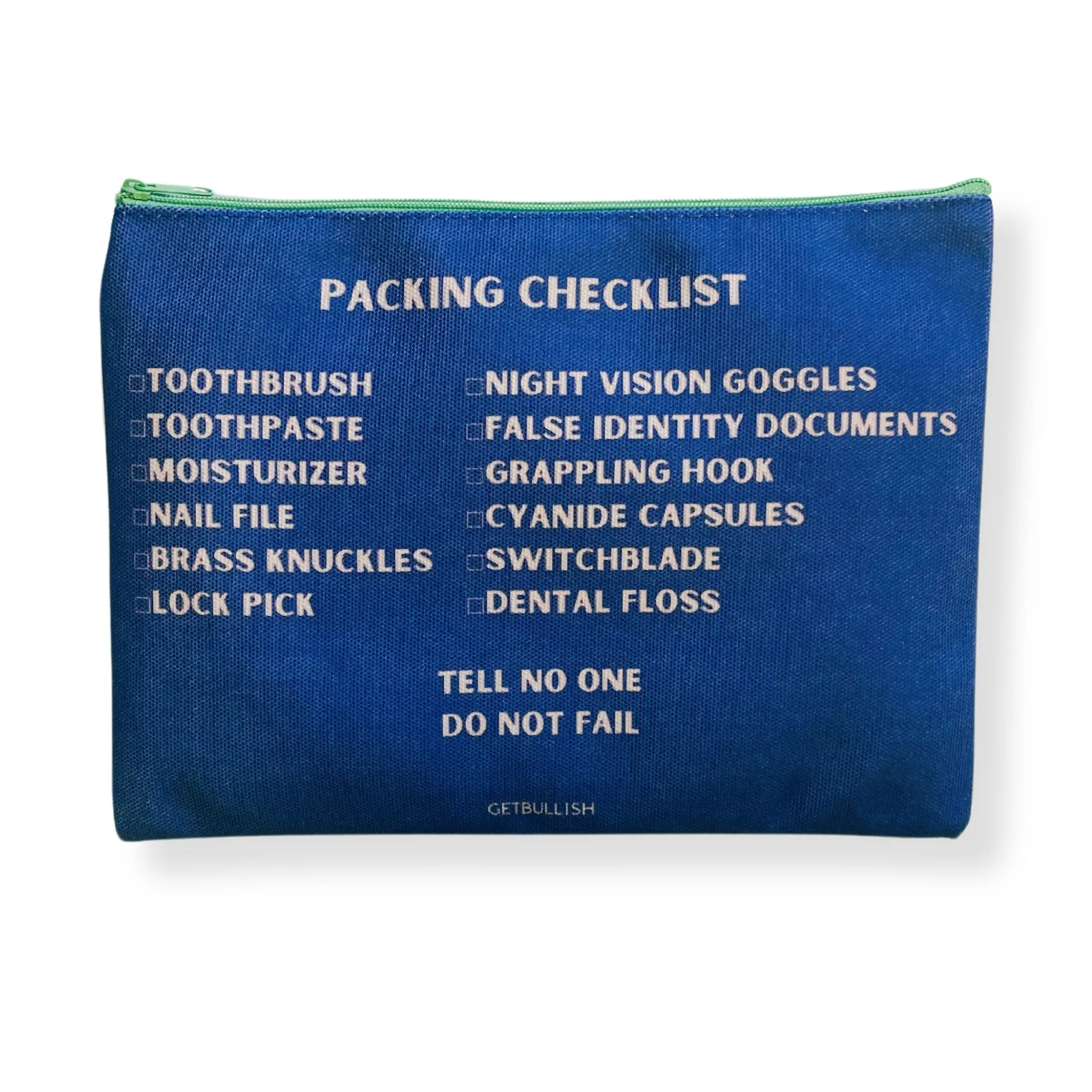 Mega Pack of 12 Canvas Zipper Pouches Feminist   Funny