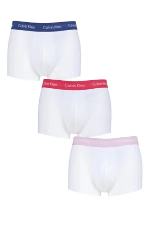Mens 3 Pair Calvin Klein Low Rise Trunks