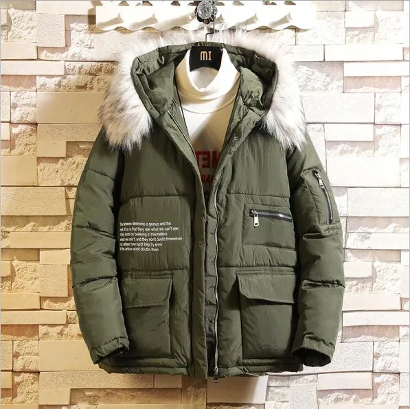 Men's Padded Parka Coat Up To 5XL