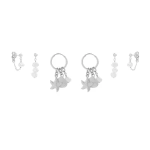 Milos Earring Bundle  - Silver