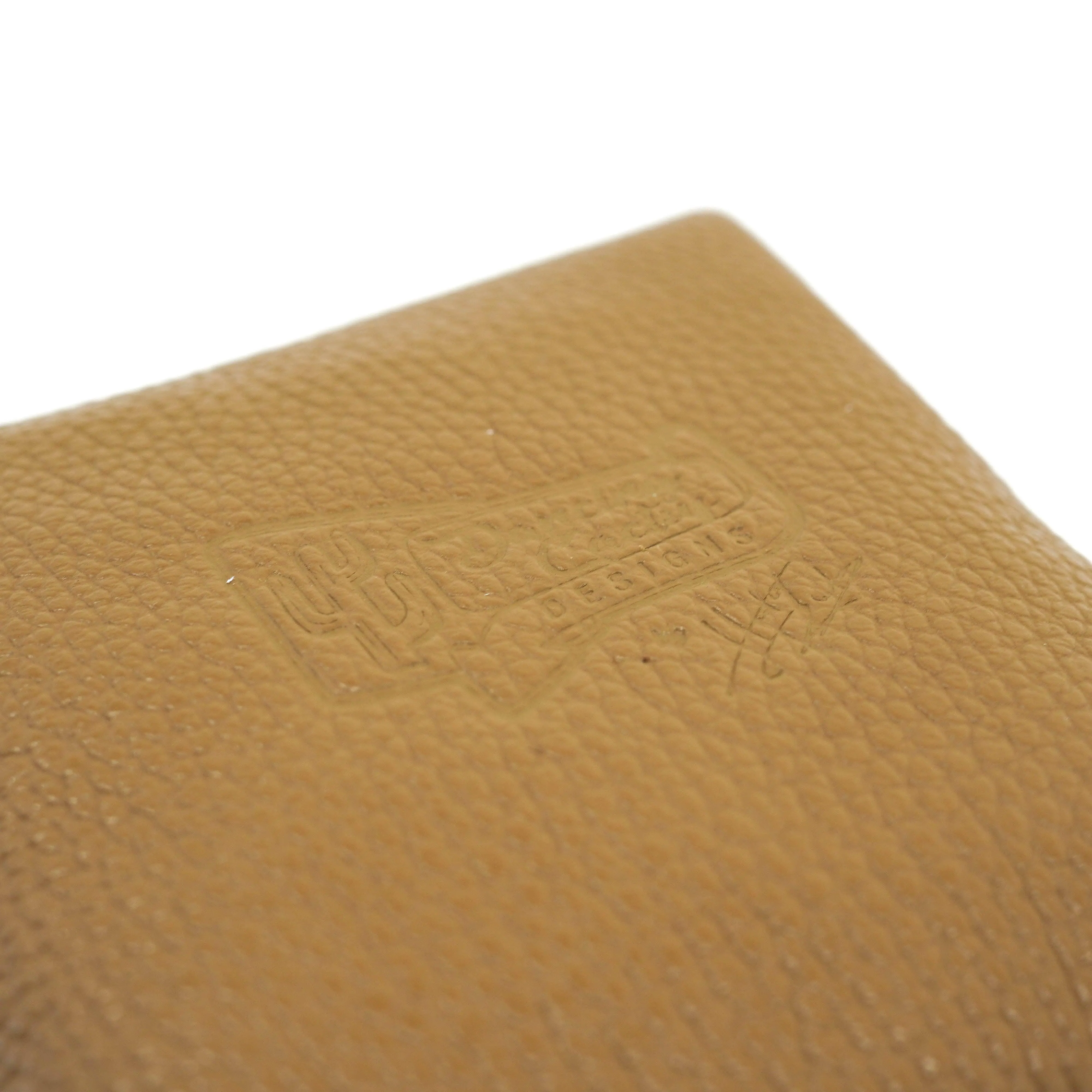 Mini Tray - Pebbled Dulce de Leche Leather w/ Vanilla Jumbo Croc