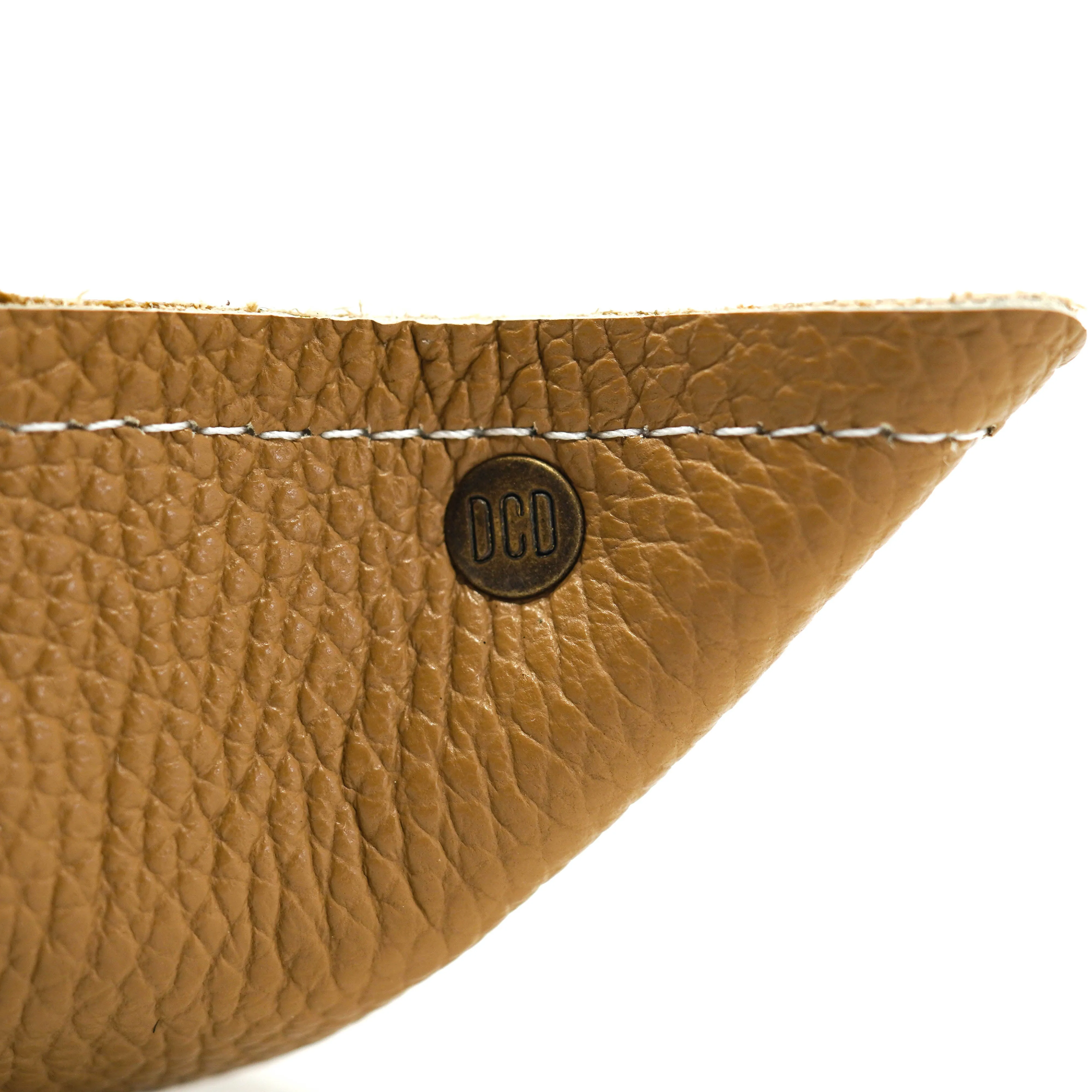 Mini Tray - Pebbled Dulce de Leche Leather w/ Vanilla Jumbo Croc