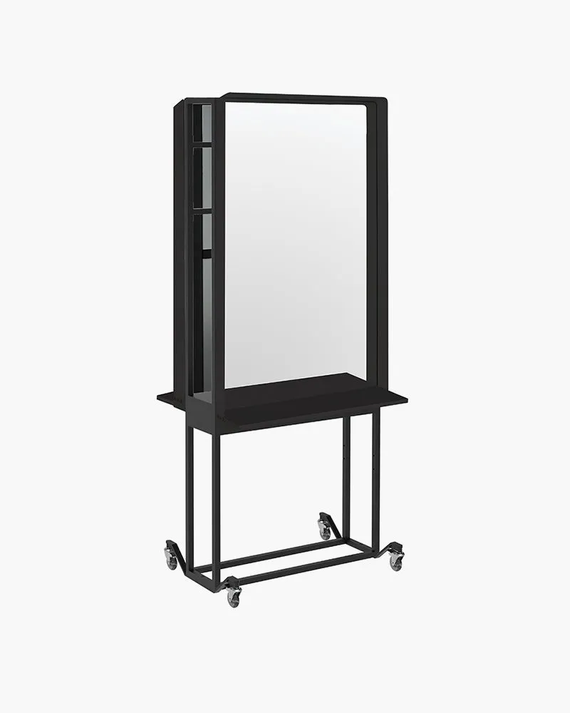 Mirror joiner - Black hairdressing control for mirrors - Double-sided