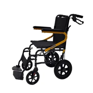 MOBB 12" Wheel Transport Chair Yellow: MHTC12BYE