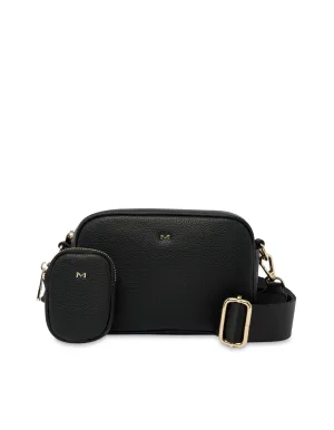 Mocha Parker Boxy Crossbody Bag - Black