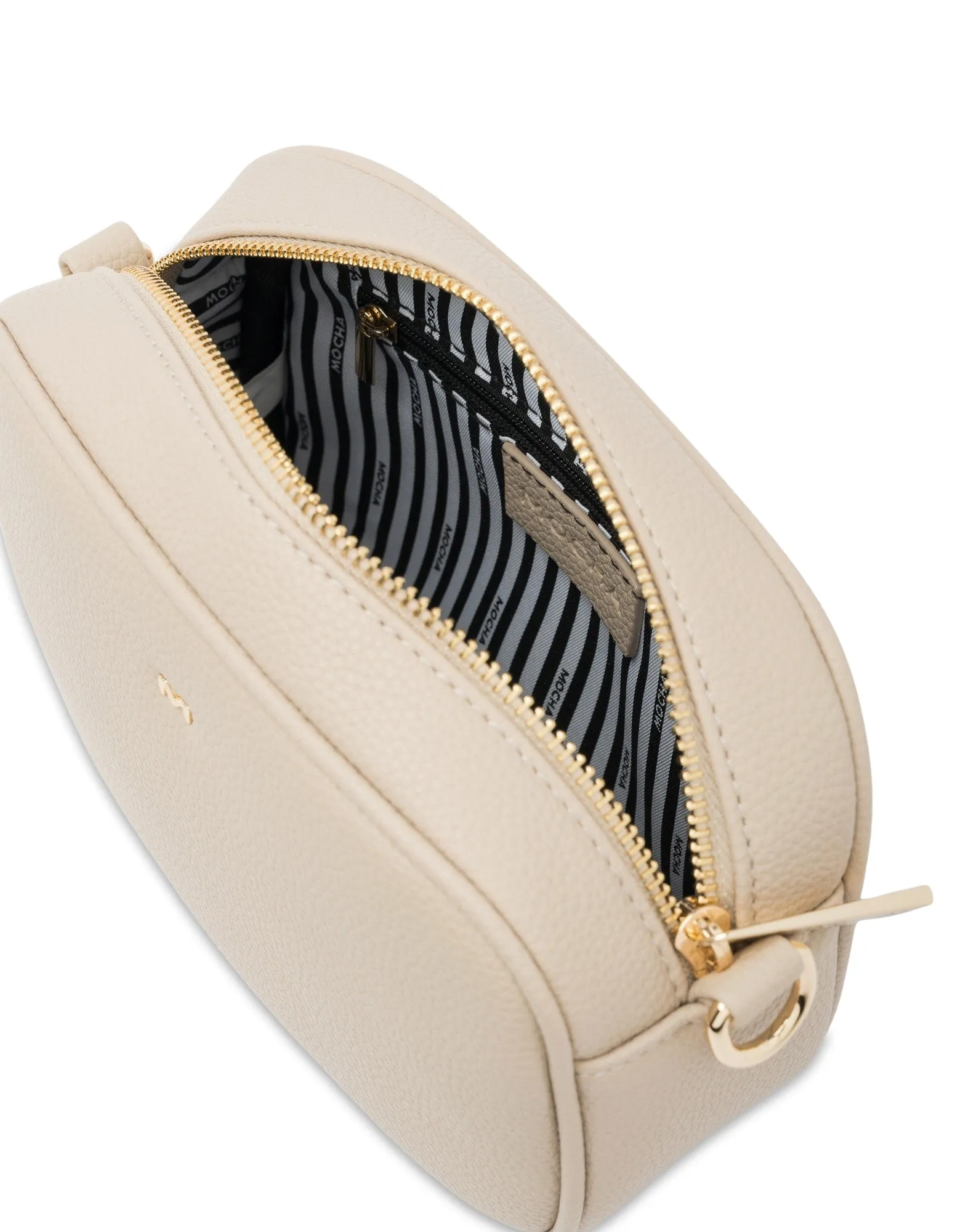 Mocha Parker Boxy Crossbody Bag - Nude