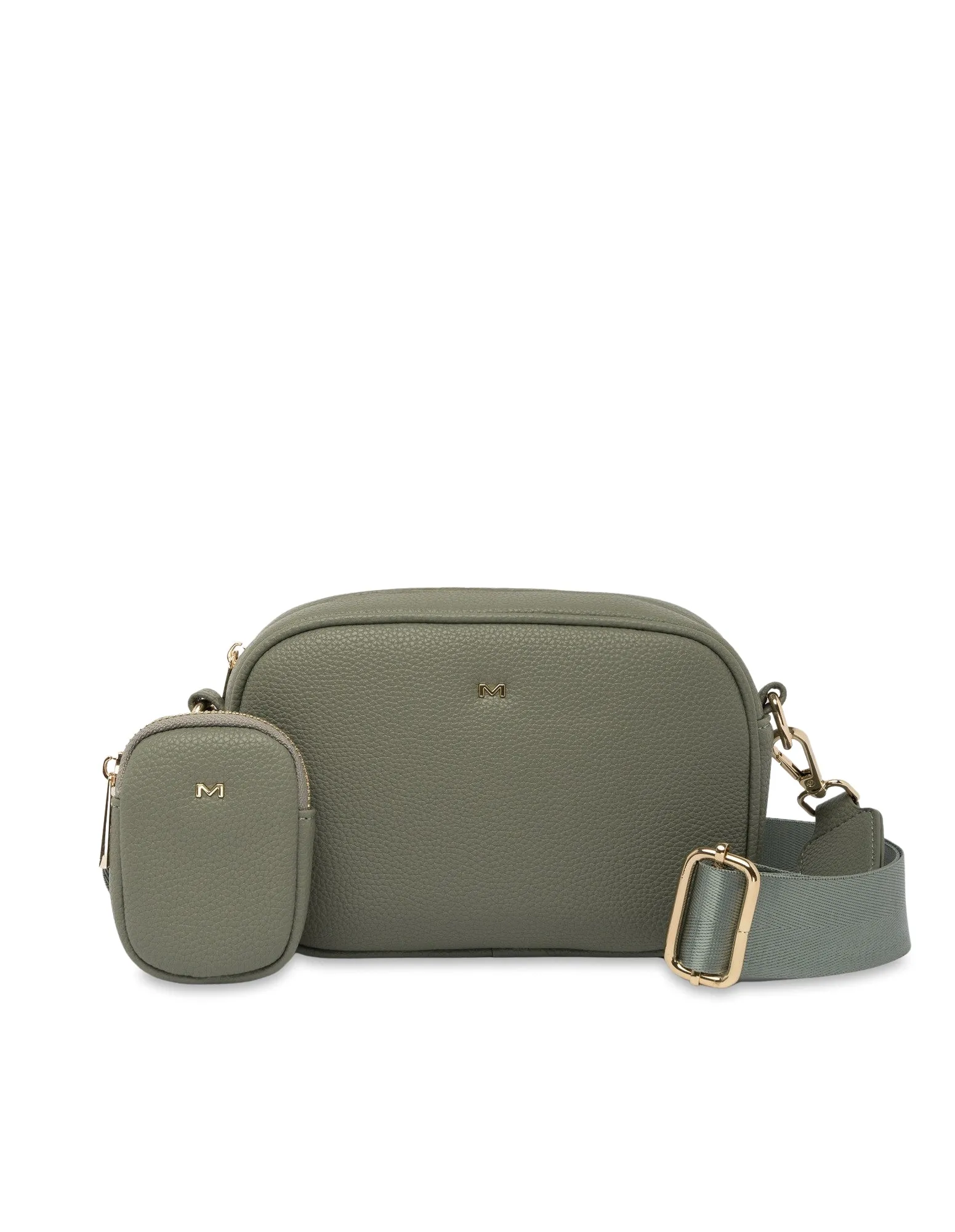 Mocha Parker Boxy Crossbody Bag - Sage