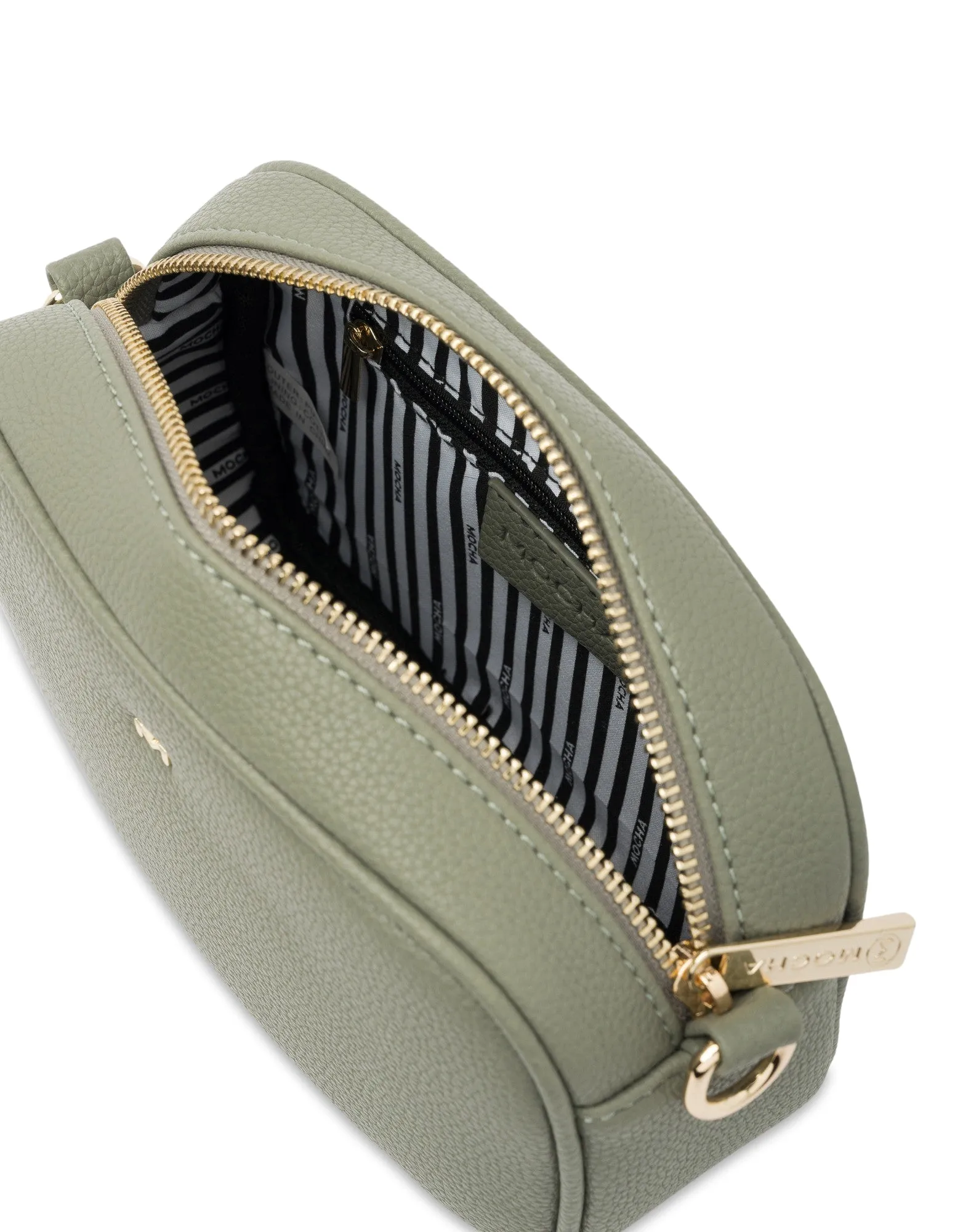 Mocha Parker Boxy Crossbody Bag - Sage