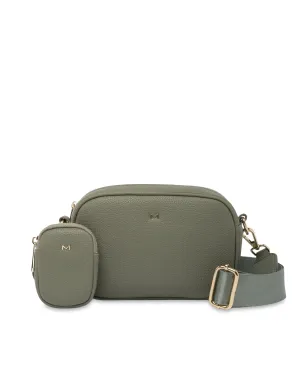 Mocha Parker Boxy Crossbody Bag - Sage