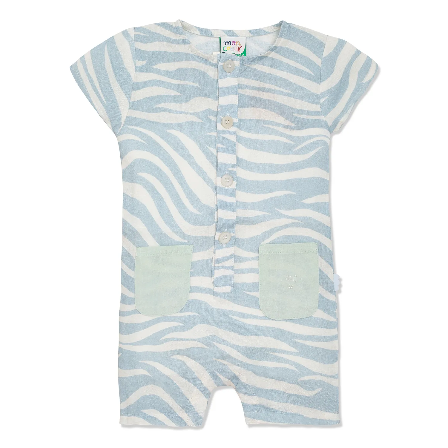 Mon Coeur Baby Linen Romper