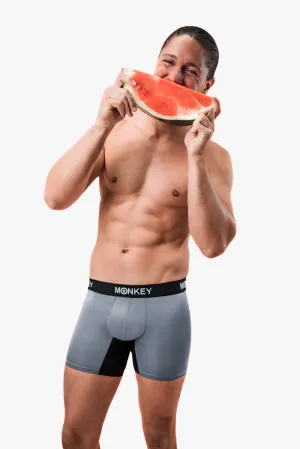 Monkey Undies Men's Grey Bamboo Boxer Brief