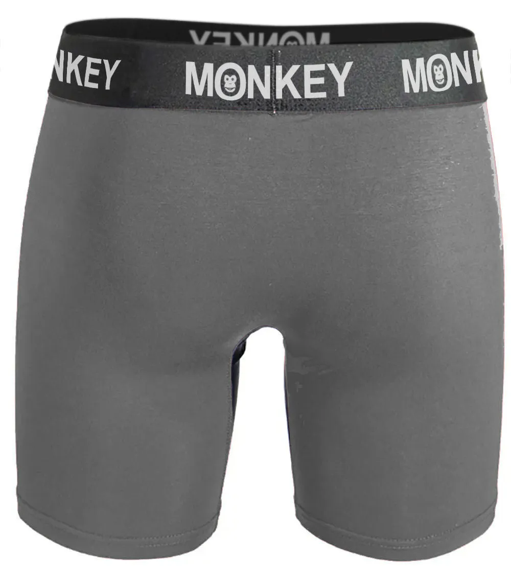 Monkey Undies Men's Grey Bamboo Boxer Brief