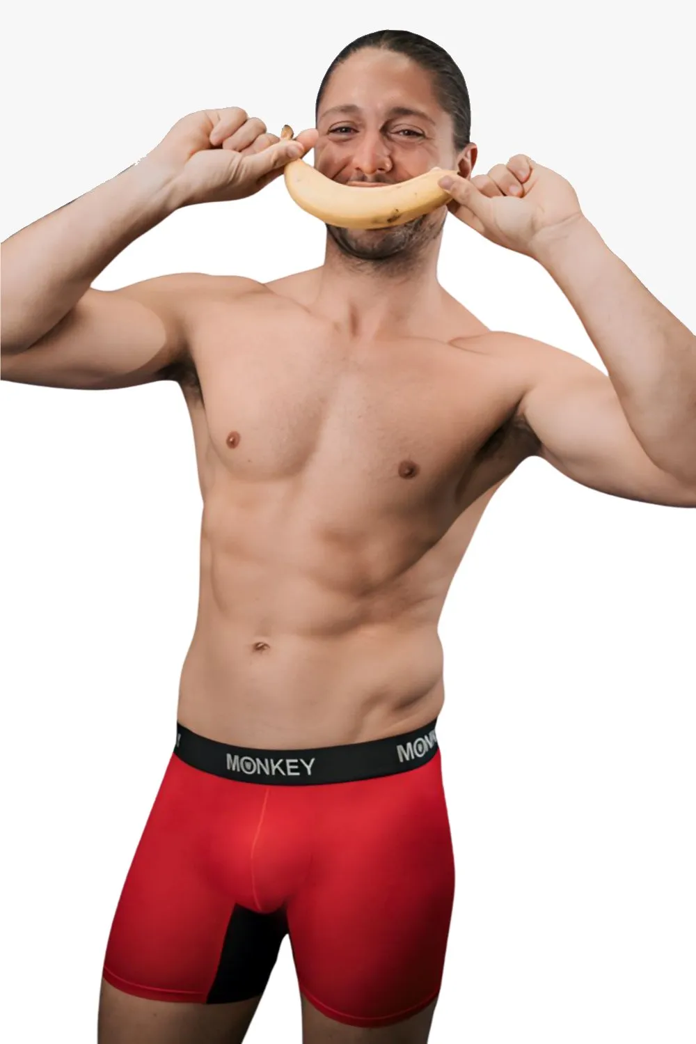 Monkey Undies Men's Red Bamboo Boxer Brief