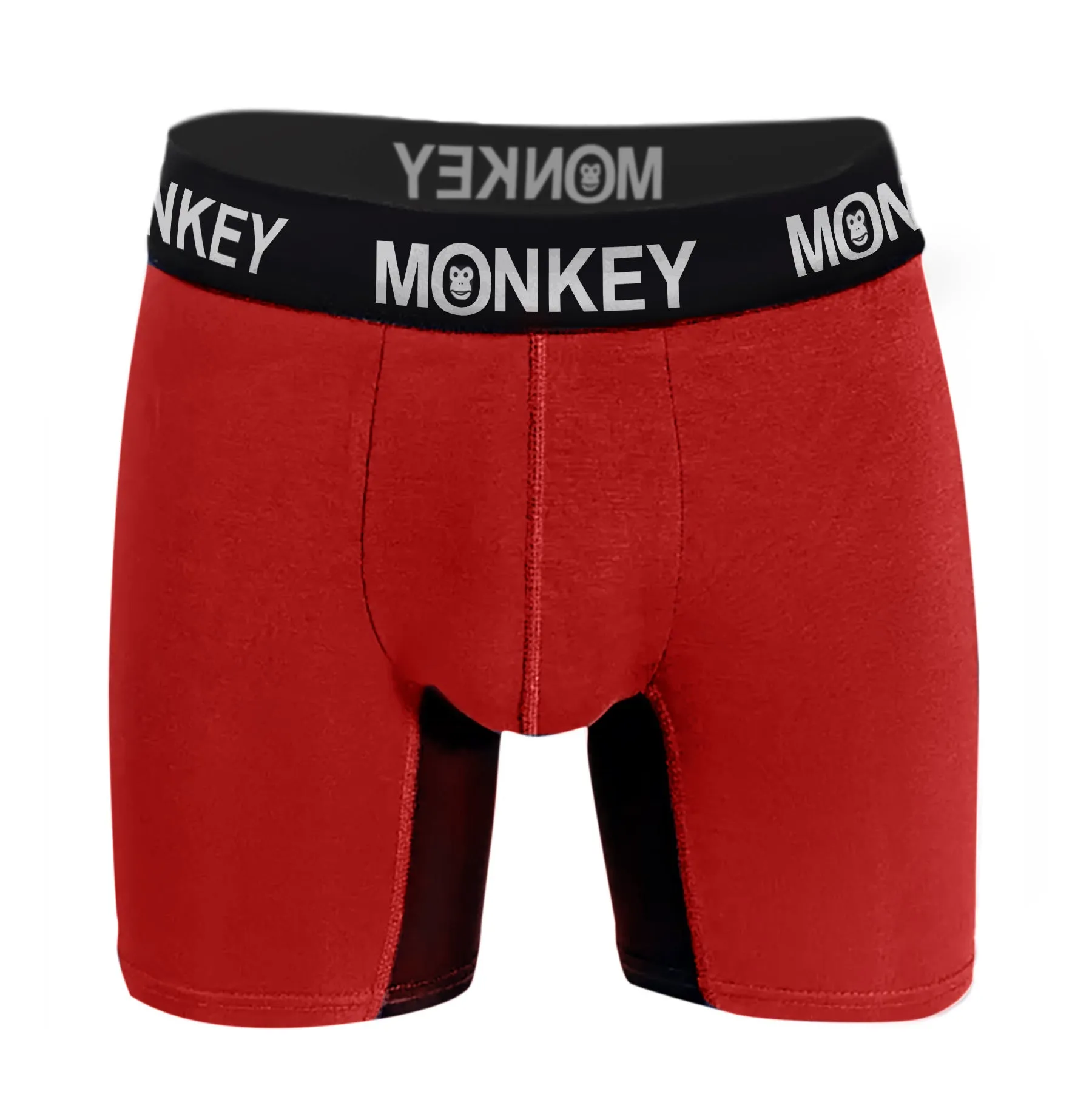 Monkey Undies Men's Red Bamboo Boxer Brief