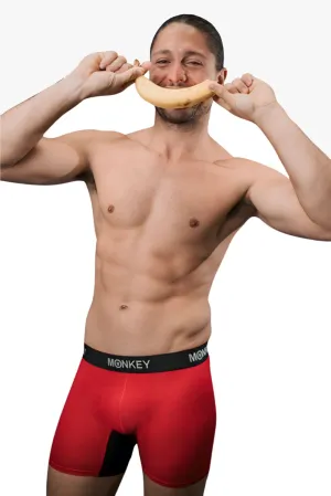 Monkey Undies Men's Red Bamboo Boxer Brief