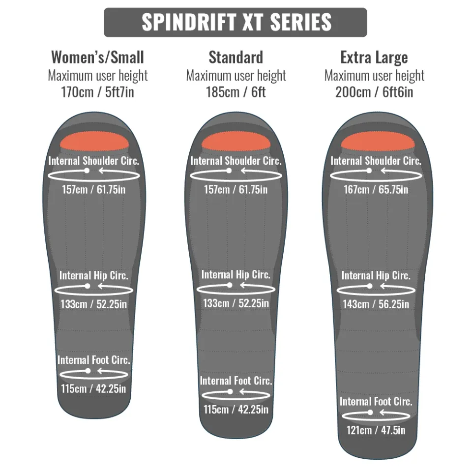 Mont Spindrift XT 850 -13 to -19°C Down Sleeping Bag