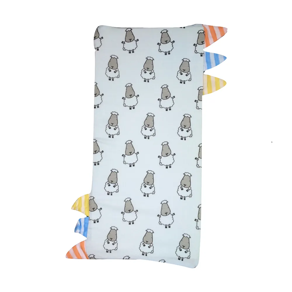Moo Moo Kow Bed Time Buddy Case Blue Small Sheepz With Stripe Tag Small Size
