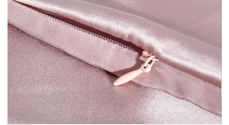 Mulberry Silk Bed Sheet & Pillow Cover, Silk Sleeping Bag (Pink/ Blue)