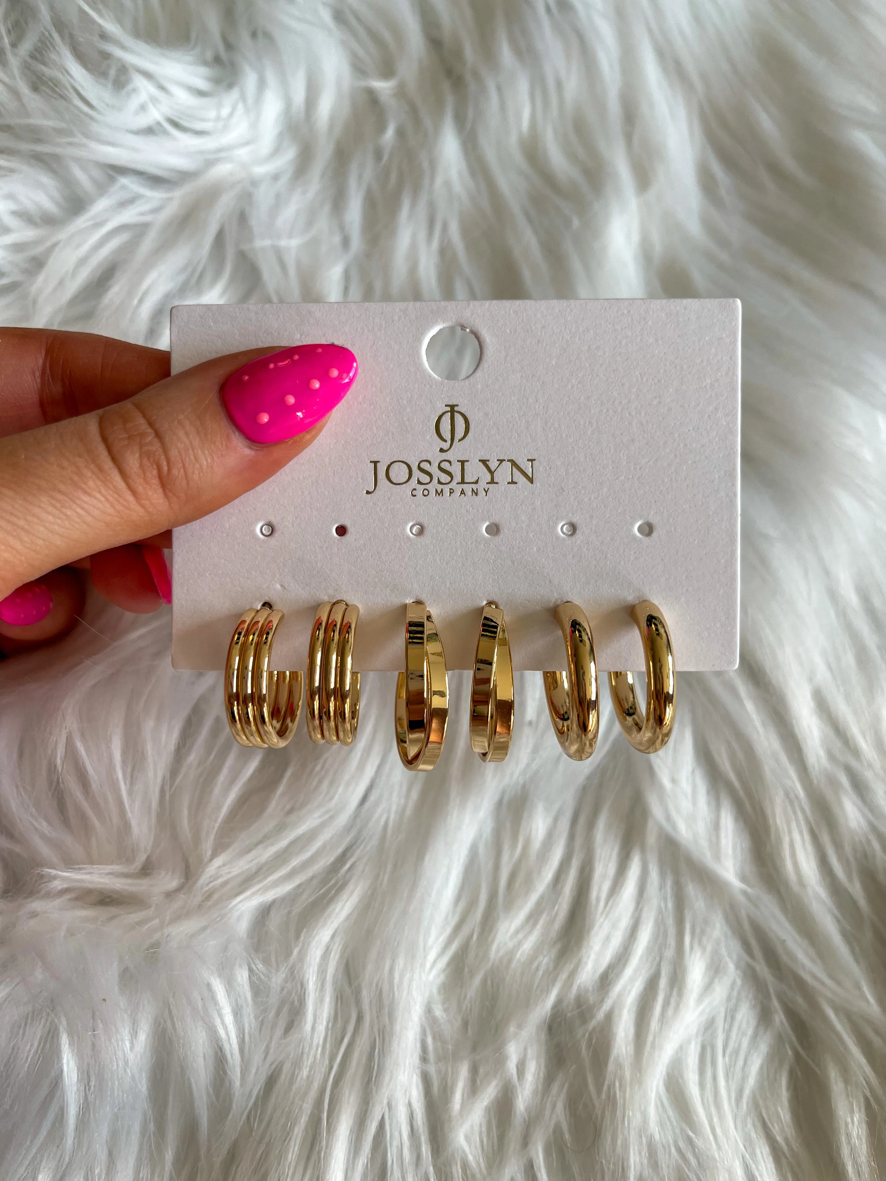 Multi Classic Hoop Trio Earrings