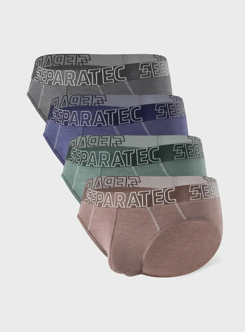 Multicolor Bamboo Rayon Briefs 4 Pack