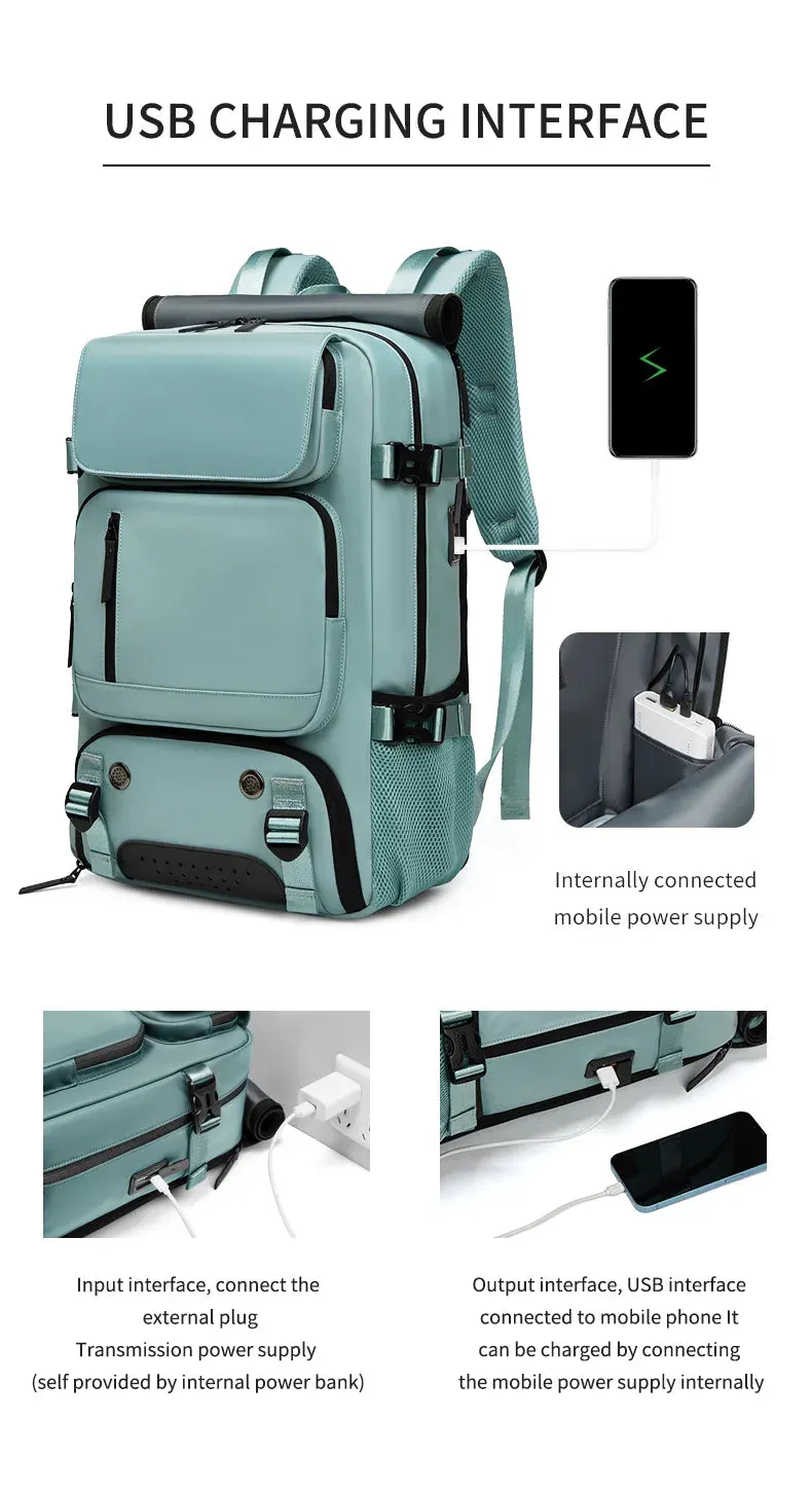 Multifunctional Travel Backpack with USB Charging Port