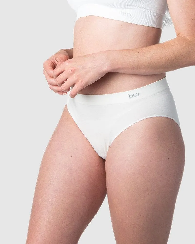 My Necessity Seamless Bikini Brief - Black & Ivory 2PK
