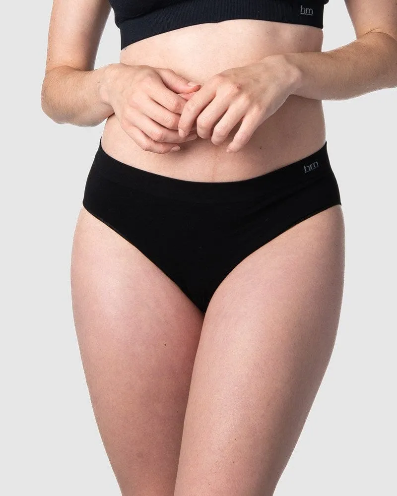 My Necessity Seamless Bikini Brief - Black & Ivory 2PK