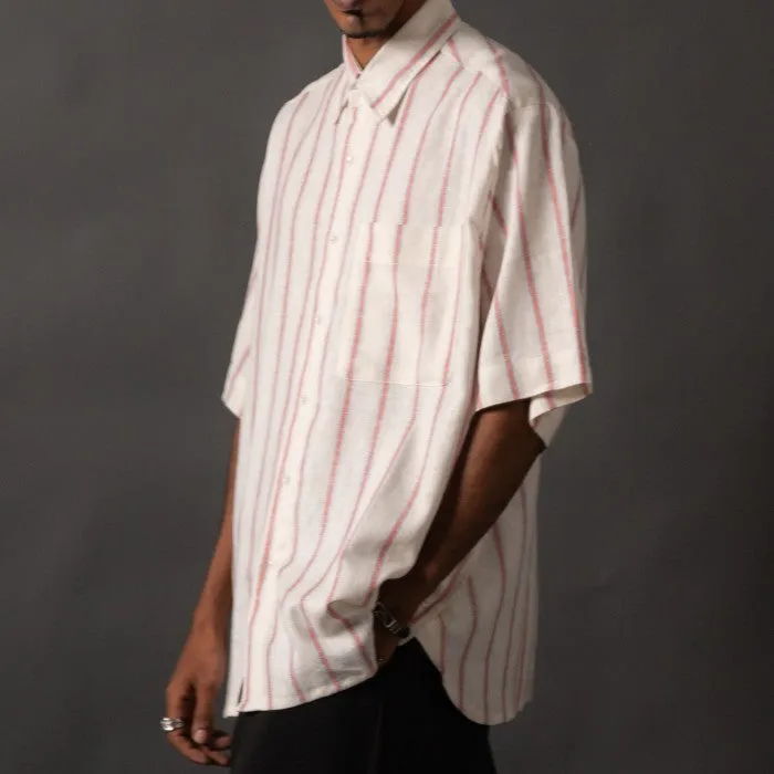 NAKANO SHIRT LINEN STRIPES TNOI