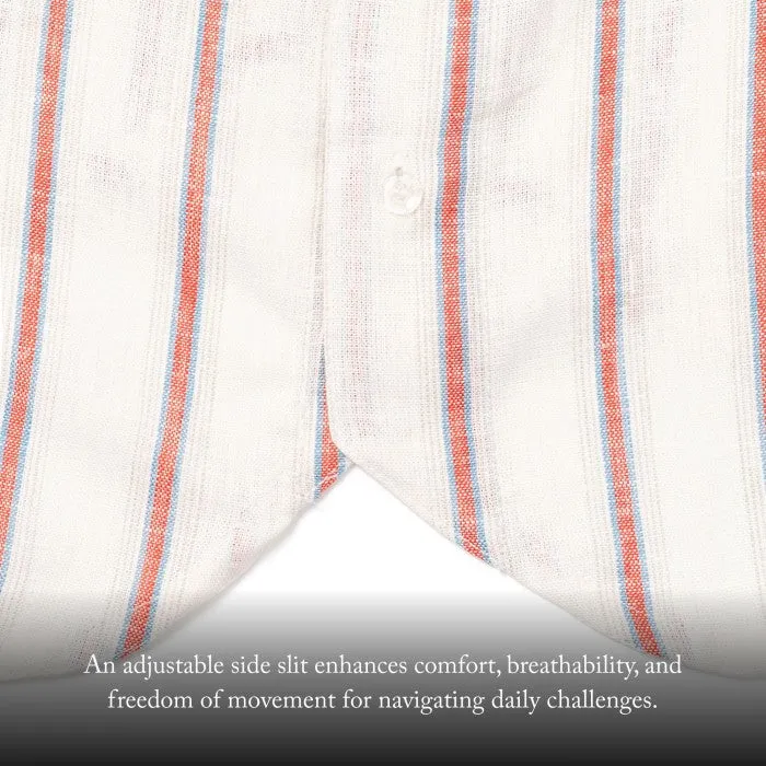NAKANO SHIRT LINEN STRIPES TNOI