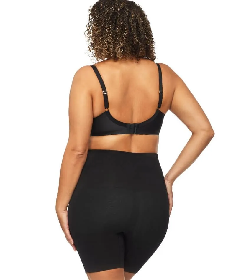 Nancy Ganz Bamboo Essentials Waisted Thigh Shaper Short - Black