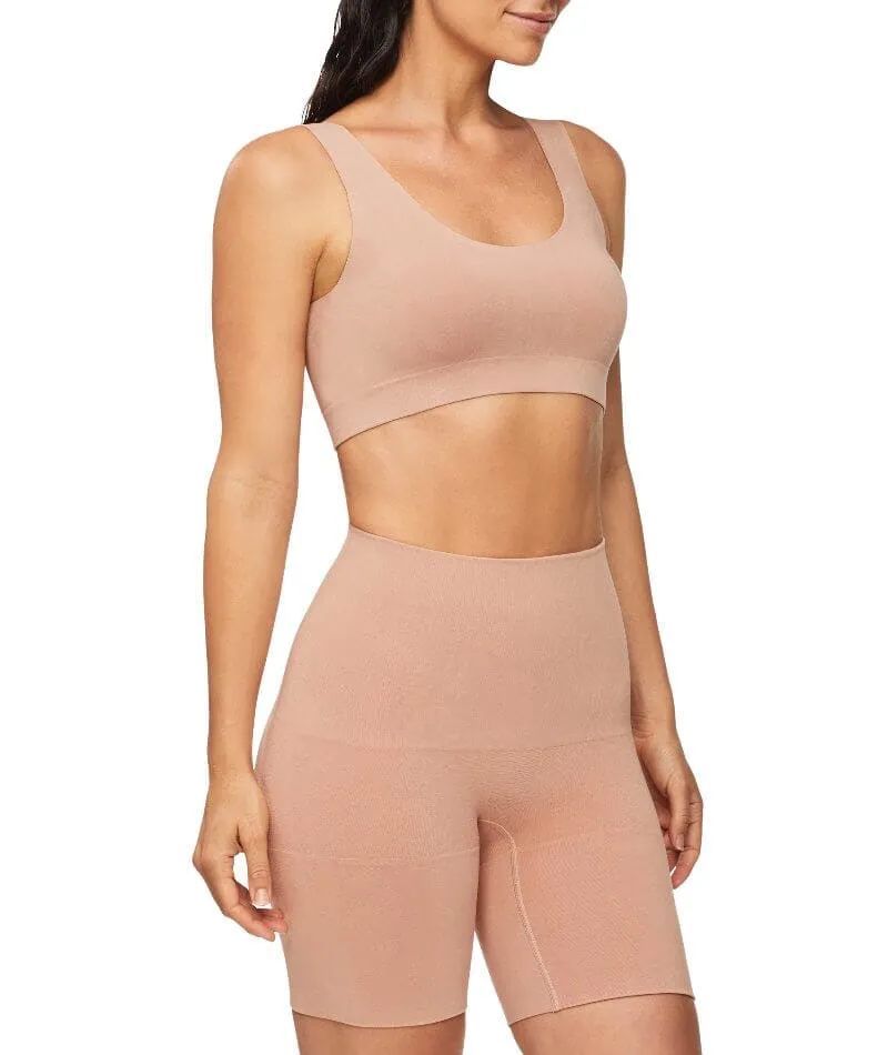 Nancy Ganz Bamboo Essentials Waisted Thigh Shaper Short - Mahogany
