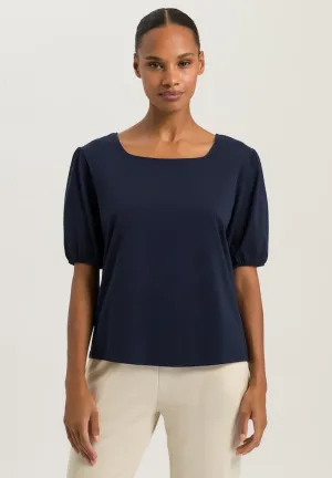Natural Shirt - Puff Sleeved Top