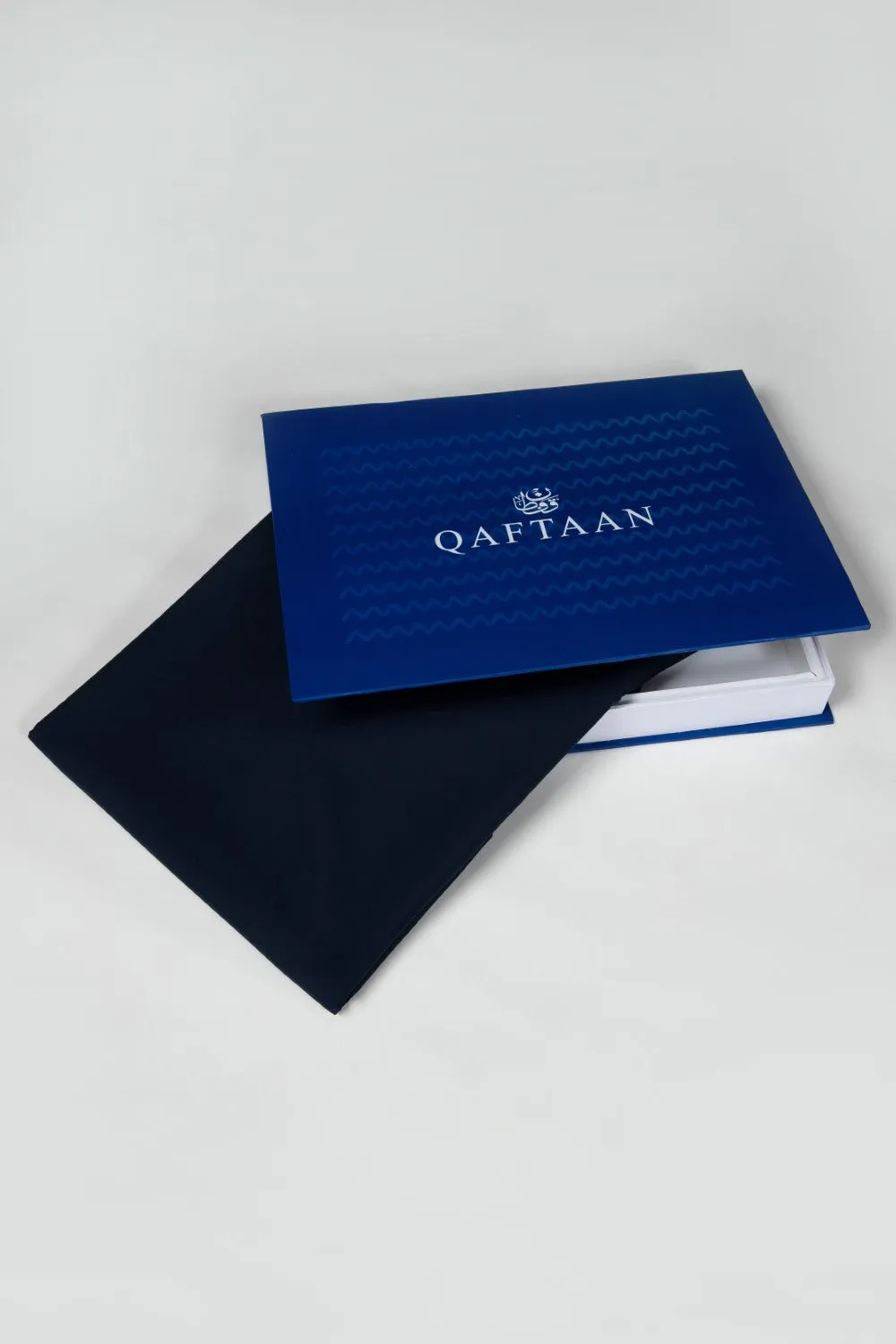 Navy Unstitched Qaftaan Suit