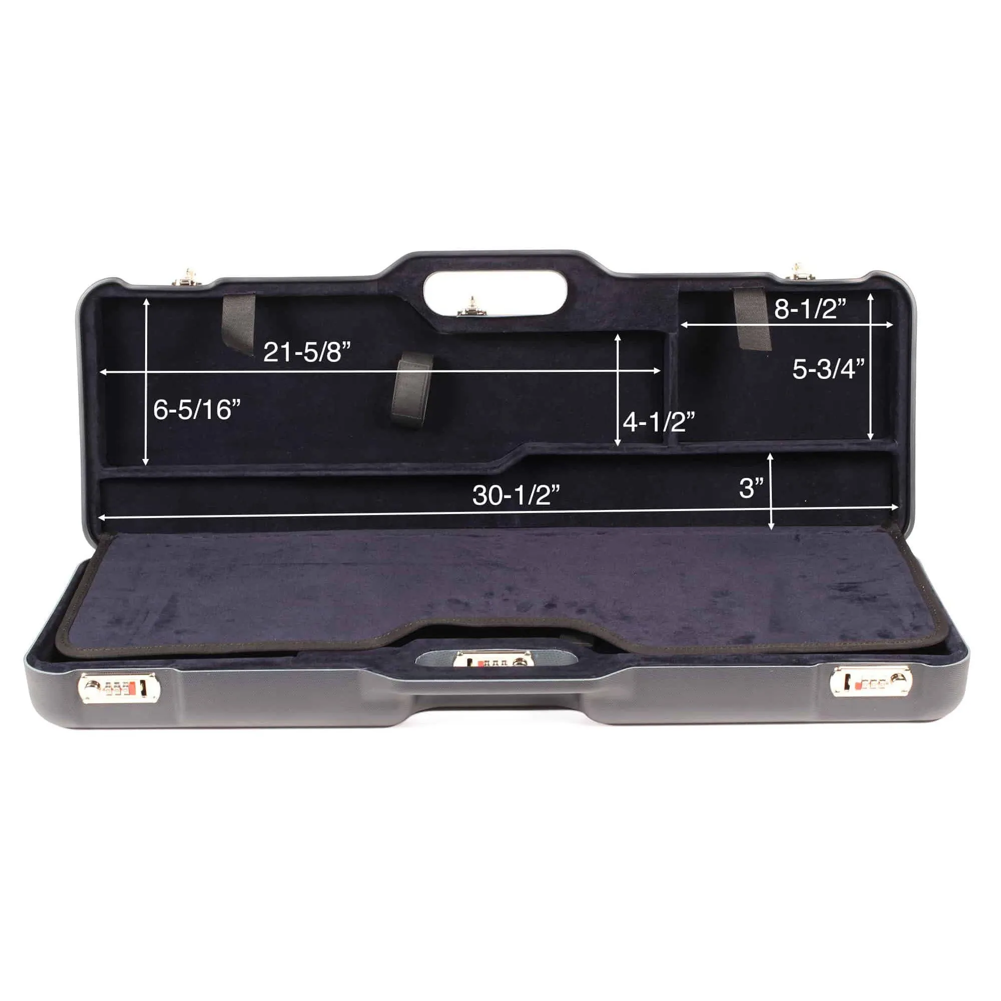 Negrini Two OU/SxS  Shotgun Takedown Travel Case 1670TLR0/F/5436