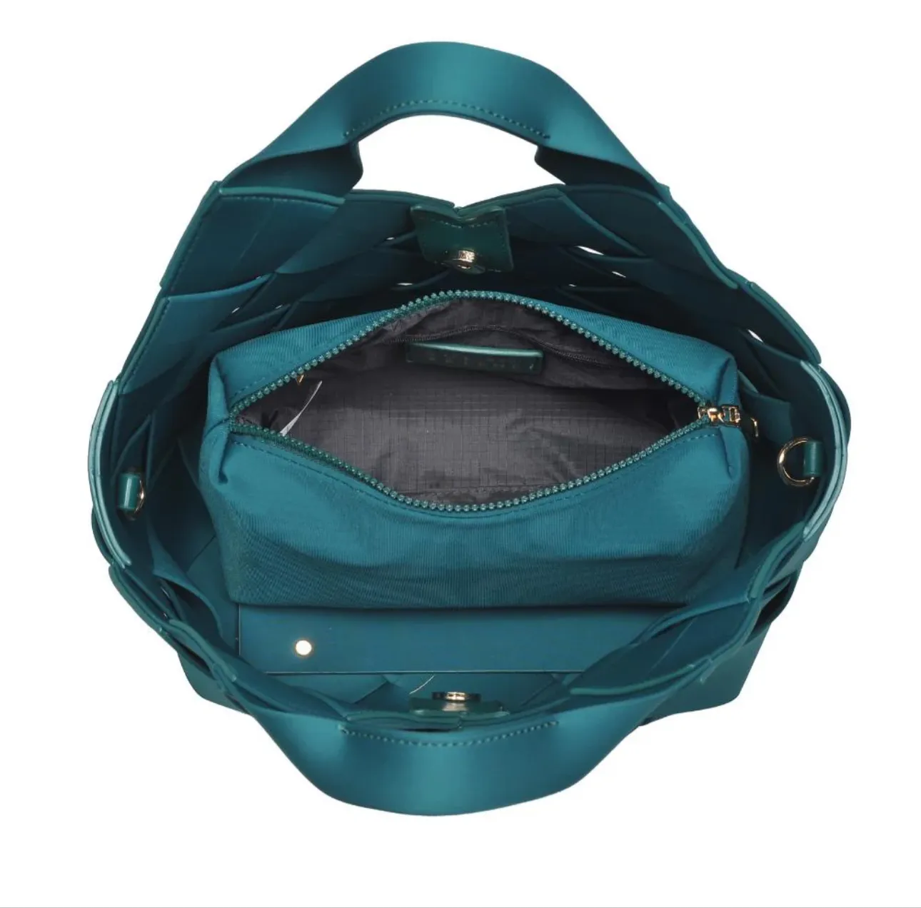 Neoprene Woven bag - Emerald