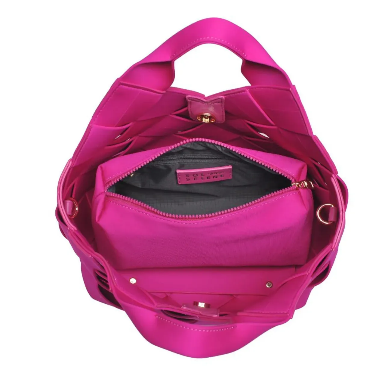 Neoprene Woven bag - Fuchsia