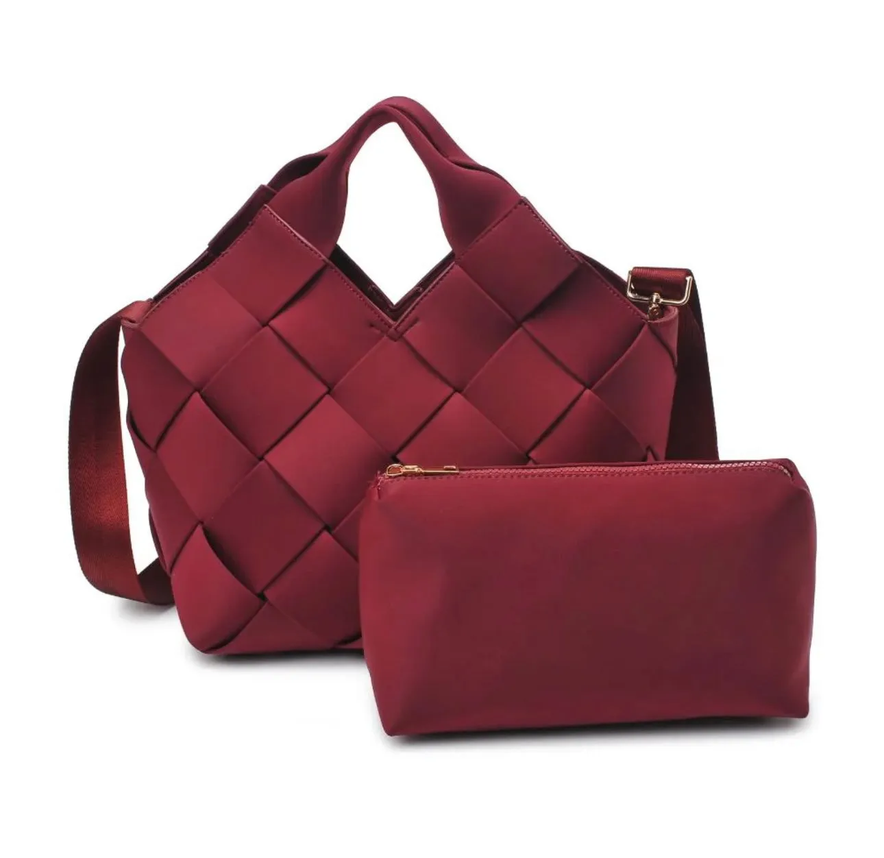 Neoprene Woven bag - Wine