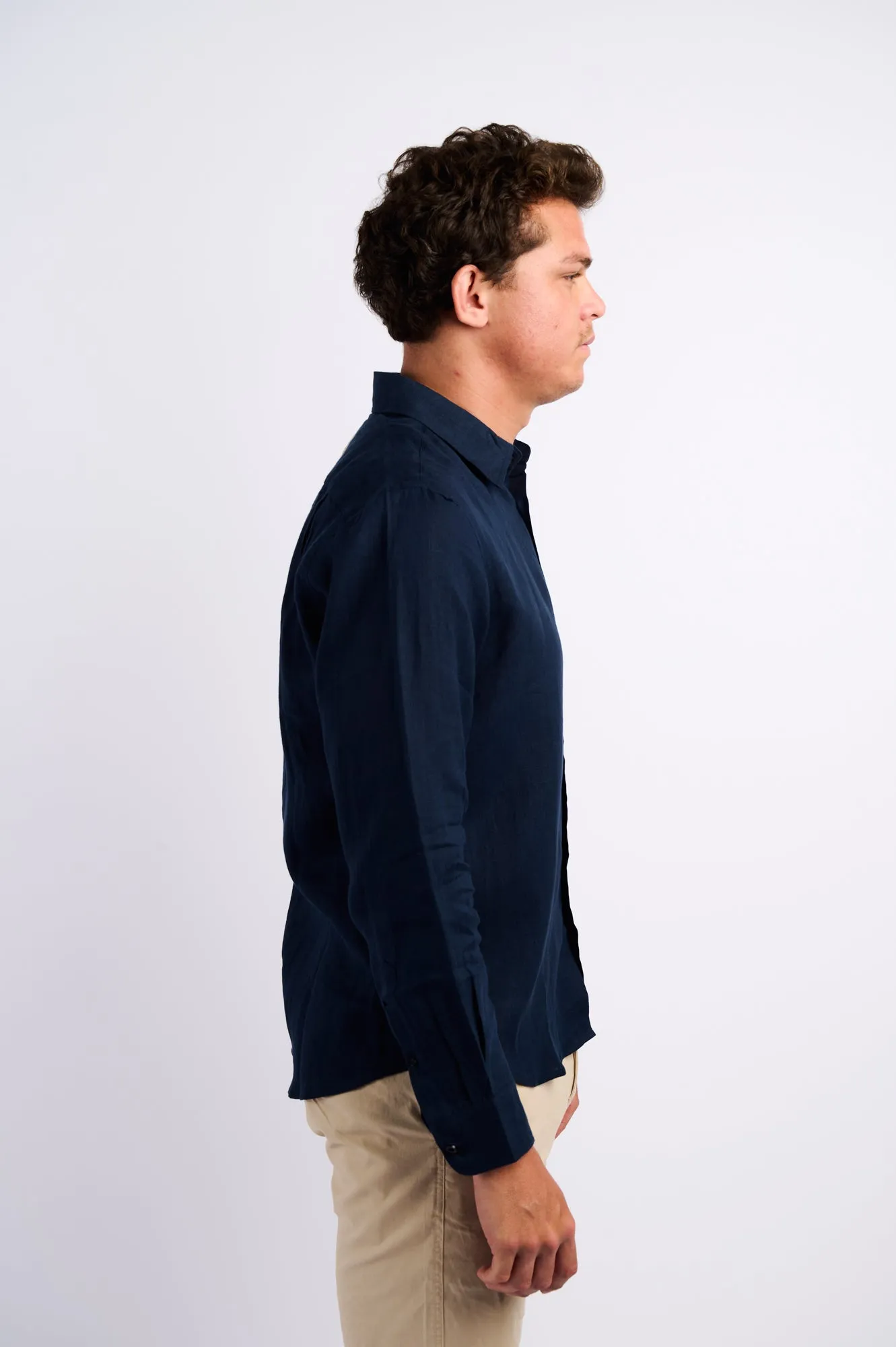 NL Linen Shirt Navy