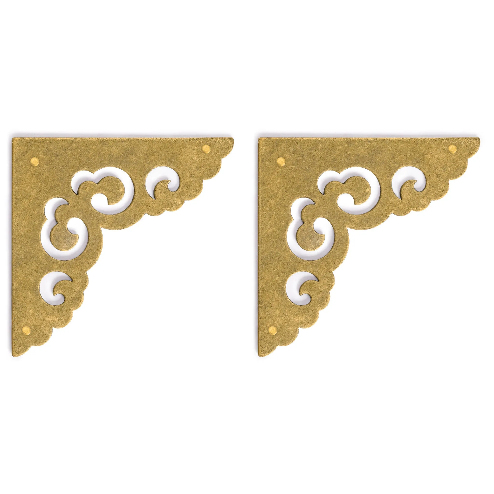 Ocean Moon Corner Plate 2.6" - Set of 2