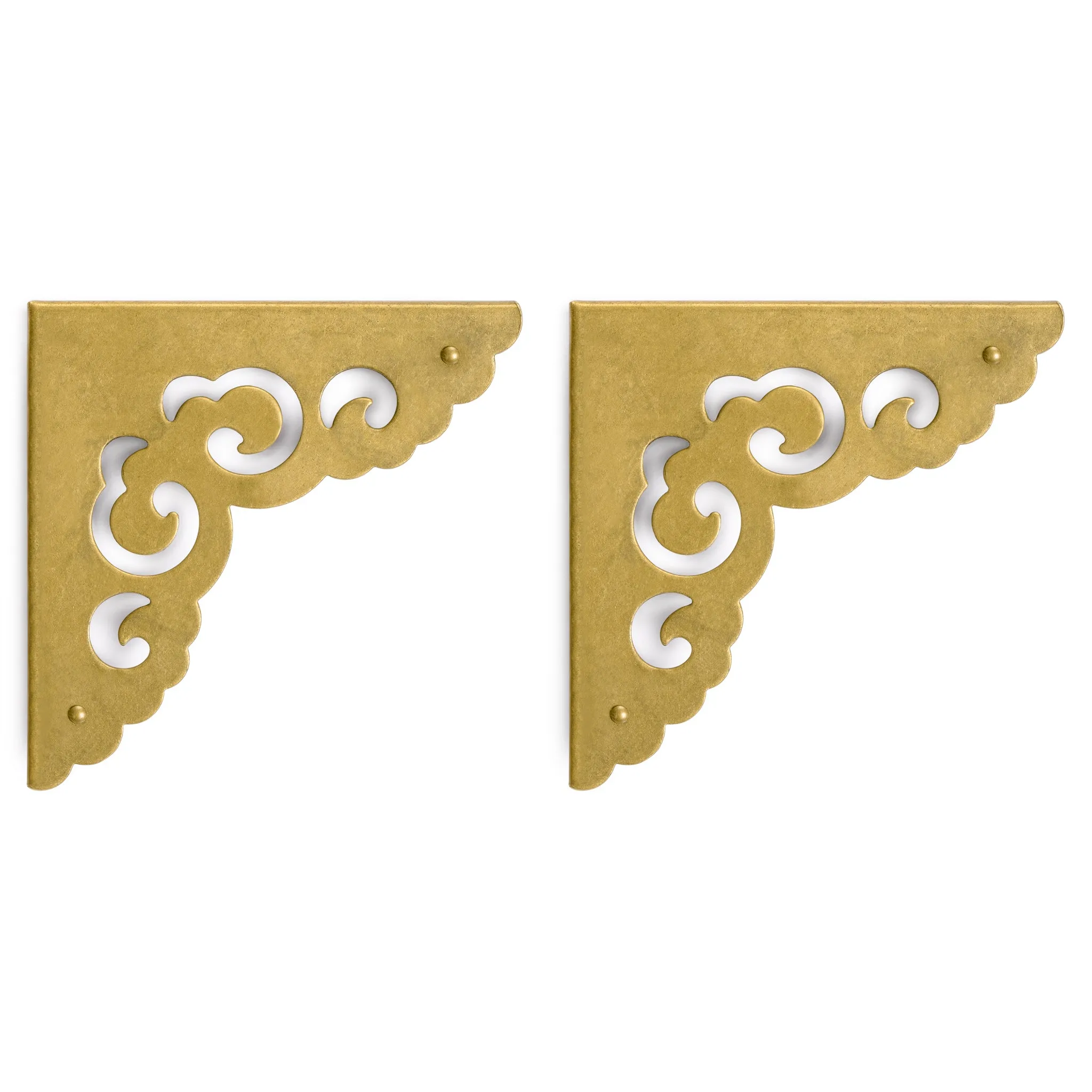 Ocean Wave Corner Plate 3.1" - Set of 2