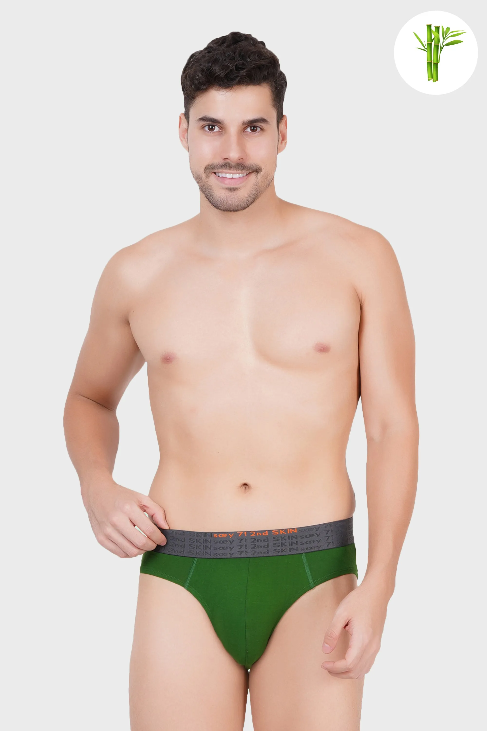 Odor free Men's Brief - Grassy Green