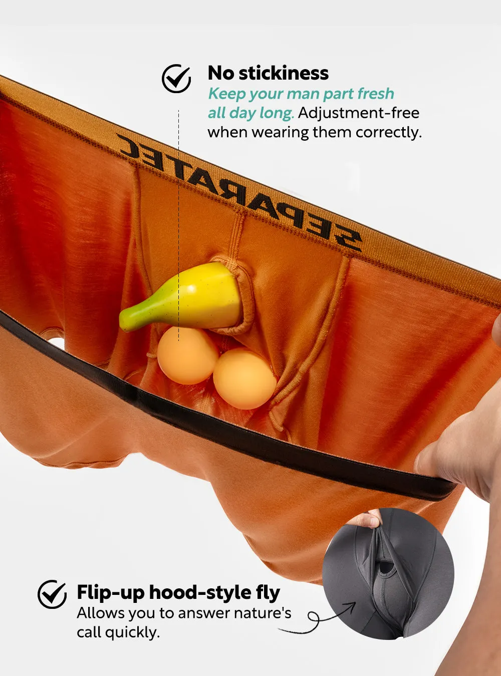 Olive Gradient Silk Touch Bamboo Rayon Boxer Briefs 7 Pack