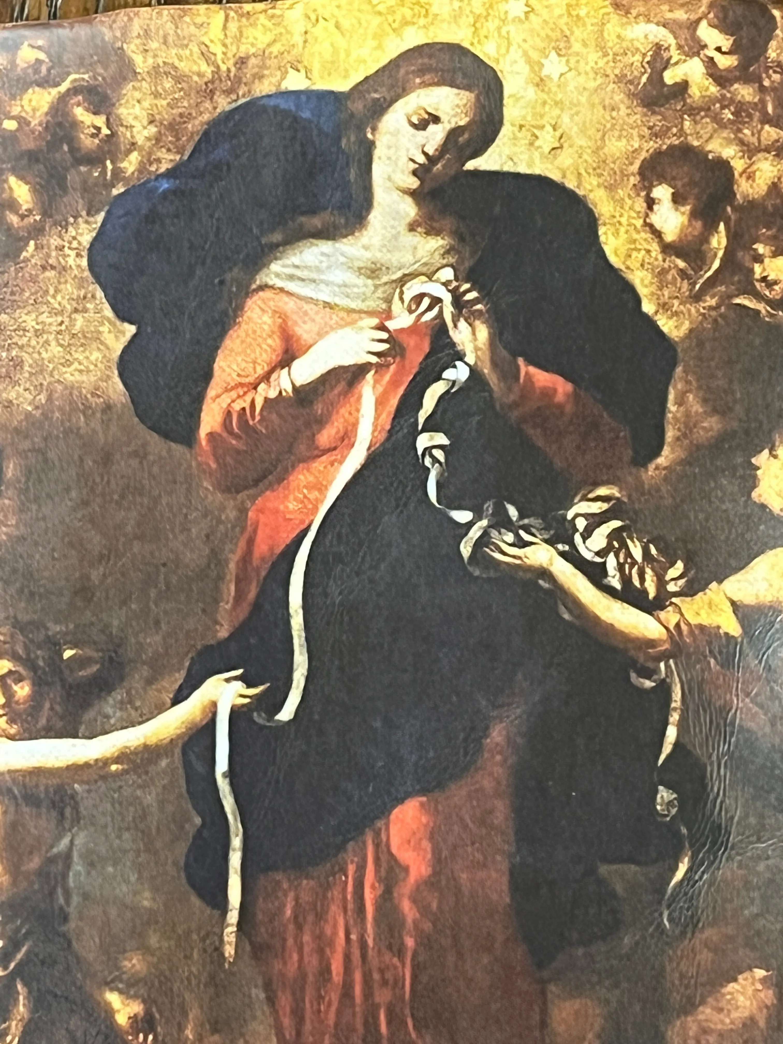 Our Lady Undoer (Untier) of Knots Rosary Pouch 3 1/2"