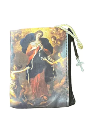 Our Lady Undoer (Untier) of Knots Rosary Pouch 3 1/2"