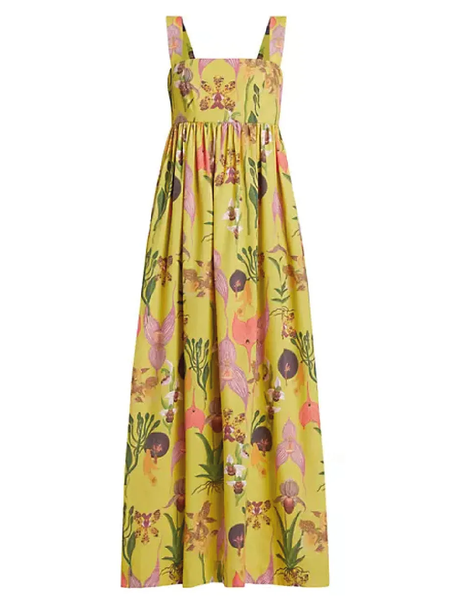 PALMAR MAXI DRESS IN BOTANICA YELLOW PRINT