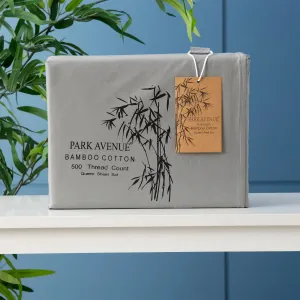 Park Avenue 500 TC Bamboo Cotton Sheet Set Split Head - Charcoal