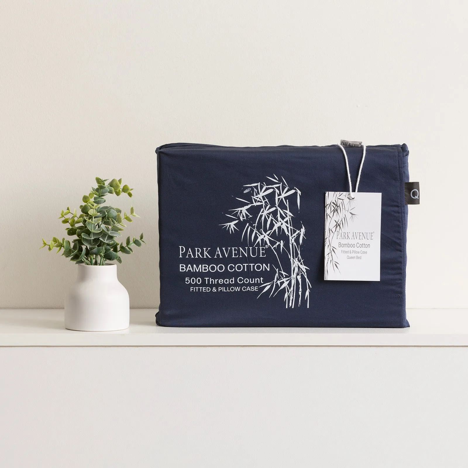 Park Avenue 500 Thread Count Bamboo Cotton Combo Set - Indigo