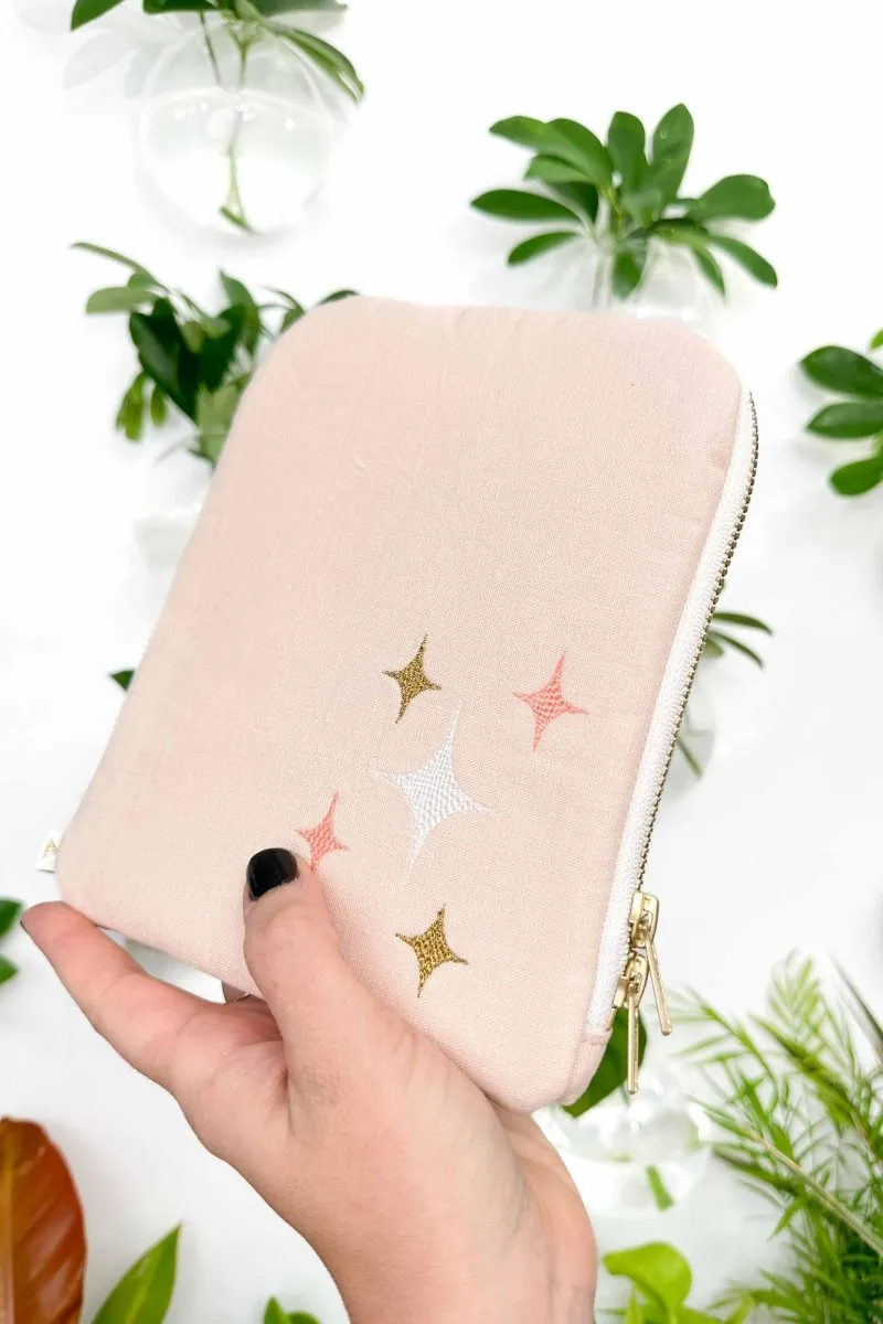 Peach Linen 6.8" Device Tablet Sleeve